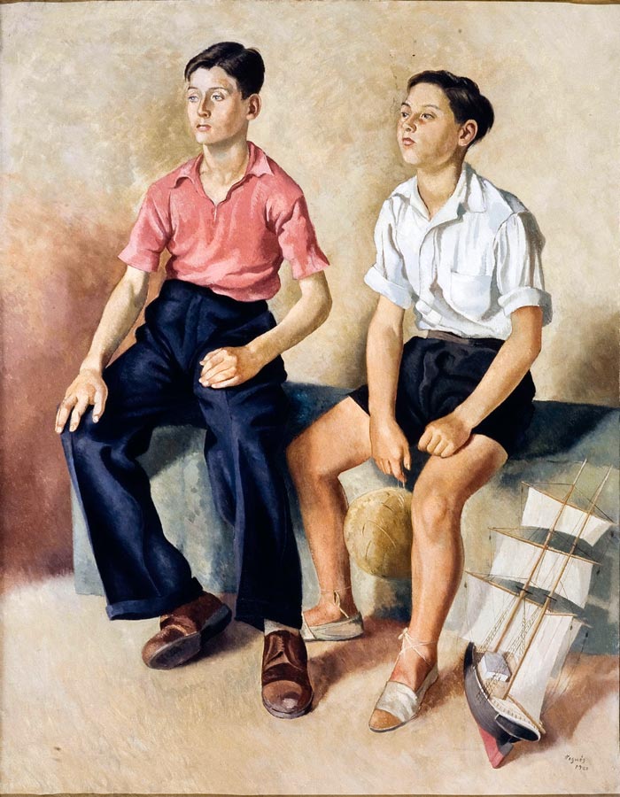 Two boys and a boat (Два мальчика и кораблик), 1940