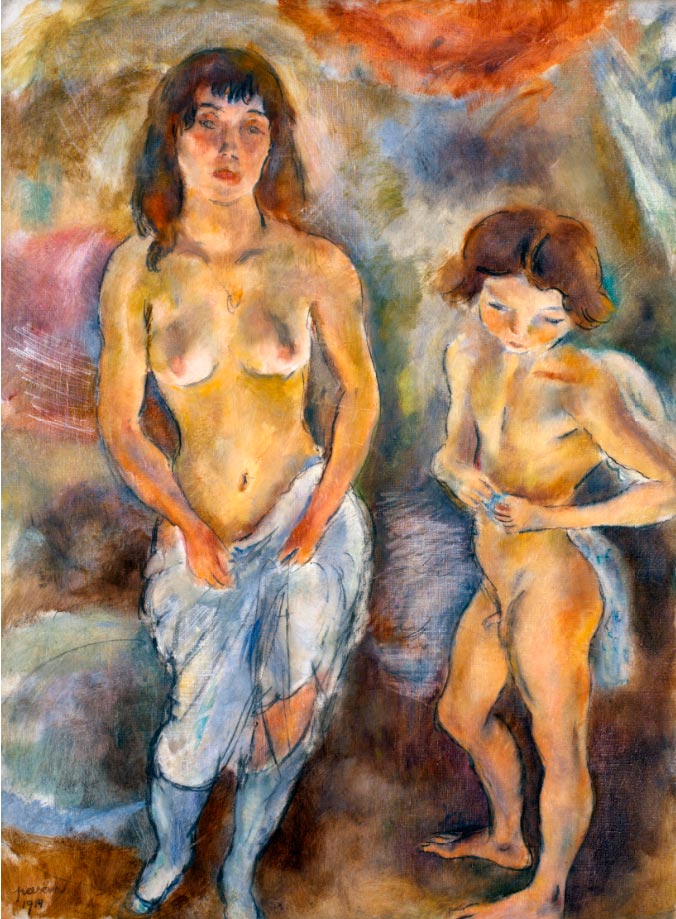 Deux nus debout (Две обнаженности), 1914