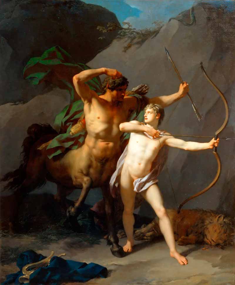 Education of Achilles by Chiron (Воспитание Ахиллеса Хироном), 1782