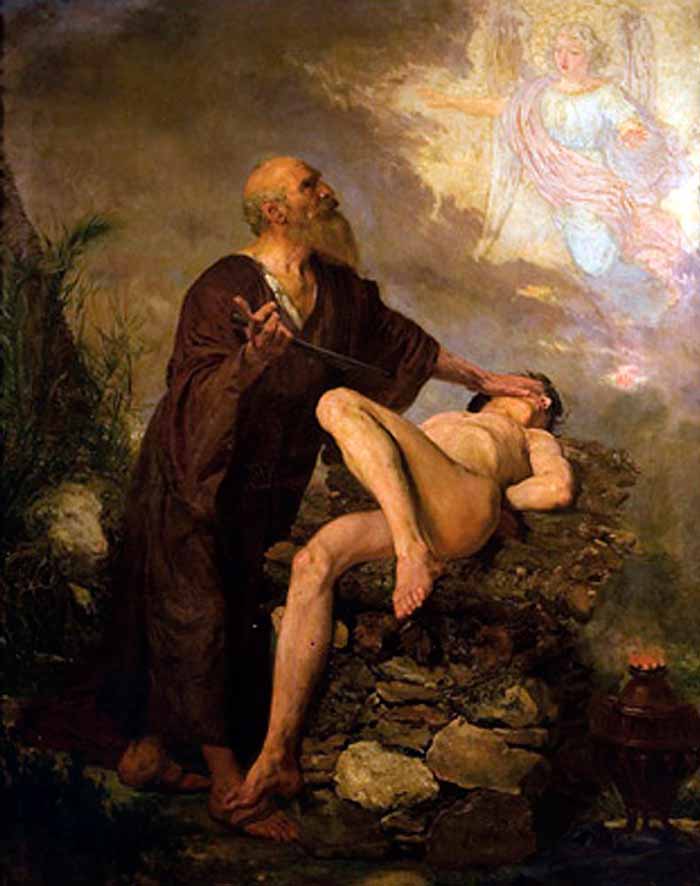 El sacrificio de Isaac (Жертвоприношение Исаака), 1870