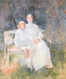 Portrait study of the artist’s wife and son, Dines (Эскизный портрет жены художника с сыном), 1912