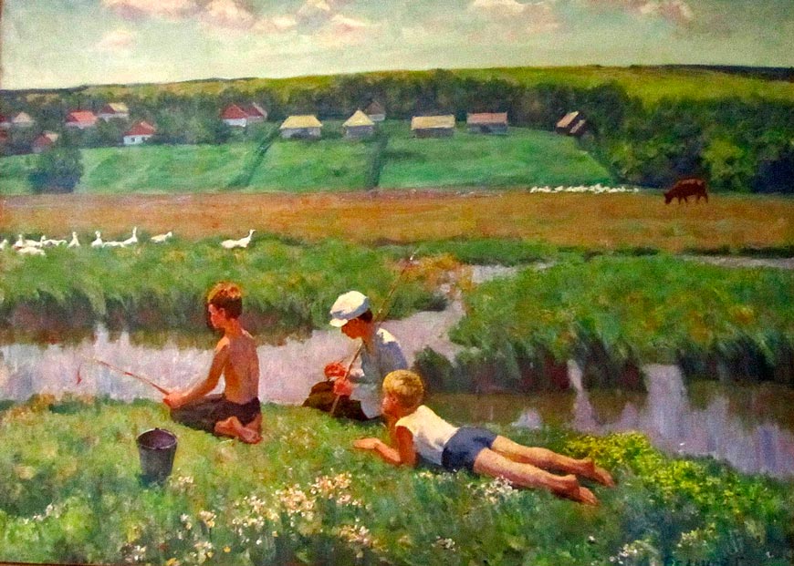 Воспоминание о детстве / на реке Чичиклея (Childhood memory / on the river Chichiklea), 1980s