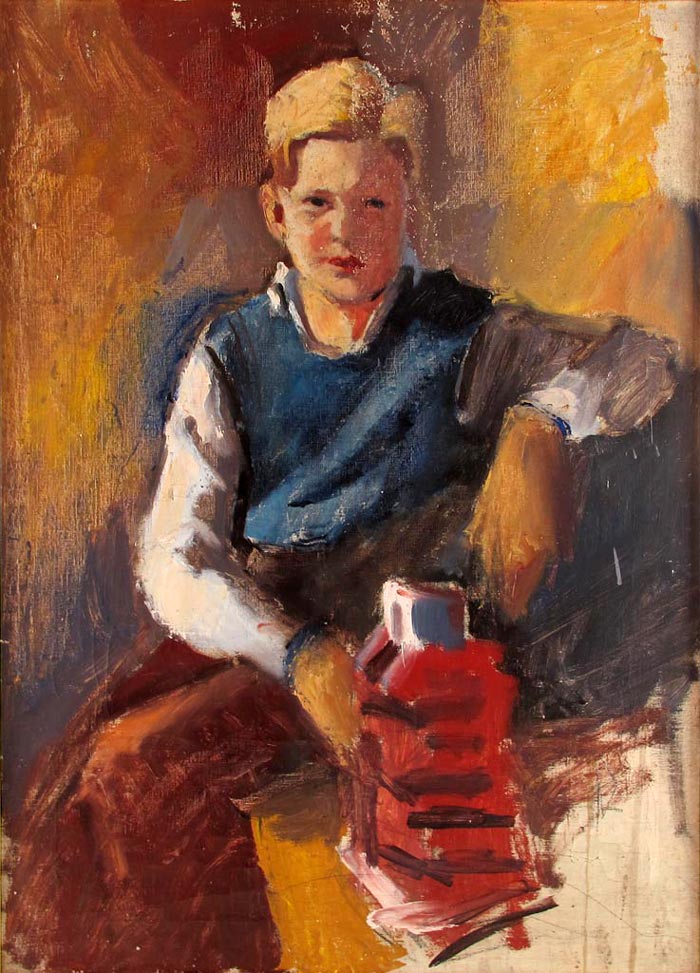 Portrait des Sohnes Ulrich im Jugendalter (Портрет сына Ульриха в детстве), 1952