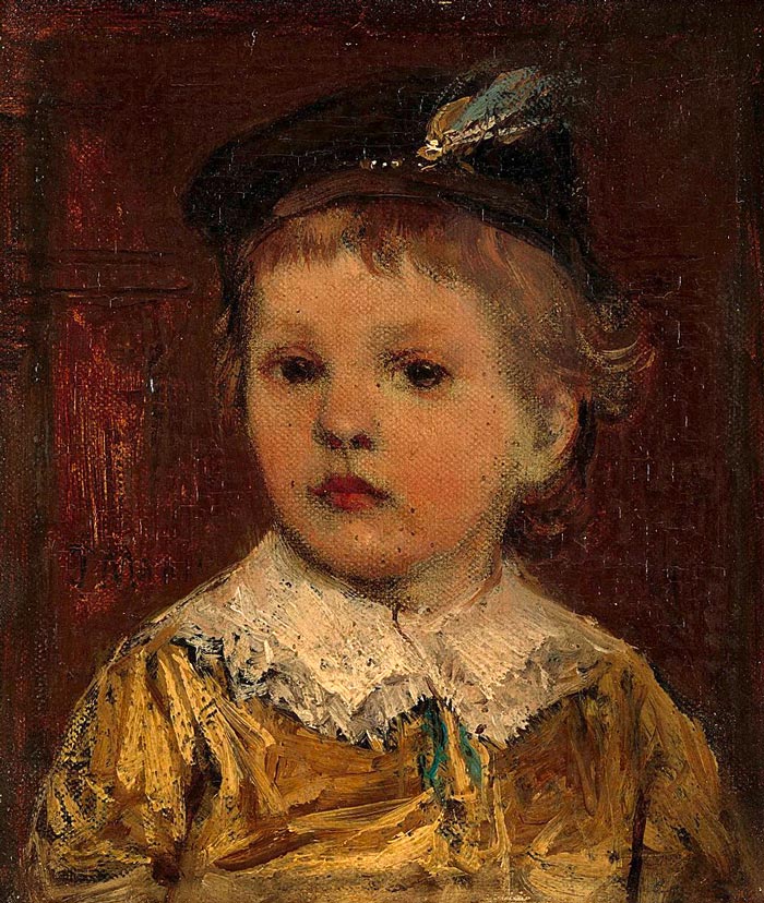 Portret van Willem / vermoedelijk Willem Matthijs Maris Jbzn, zoon van Jacob Maris (Портрет Виллема / предположительно Виллем Маттейс Марис Джбзн, сын Якоба Мариса), 1876