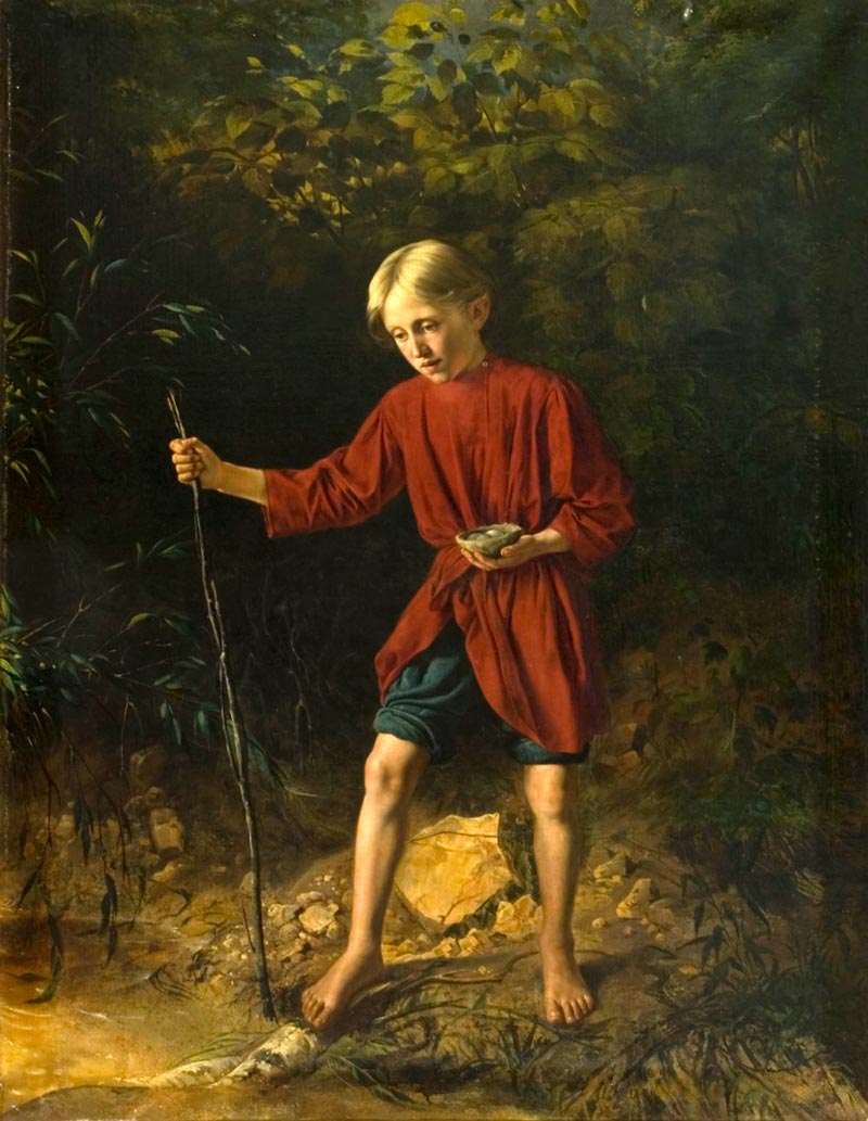 Мальчик с птичьим гнездом (Boy with Bird's Nest), 1856