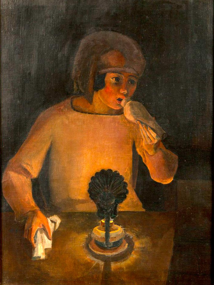 Poika ja öljylamppu (Мальчик и масляная лампа), 1937