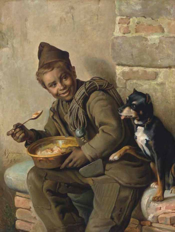 Meal Time for the Chimeny Sweep (Обеденное время трубочиста), 1881