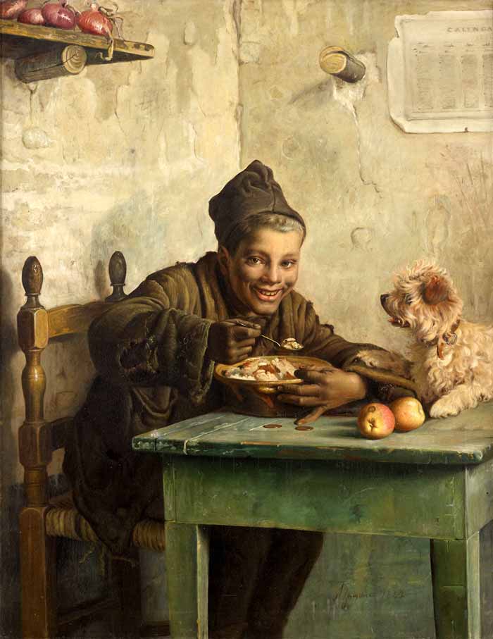 The chimney sweep's lunch (Завтрак трубочиста), 1882