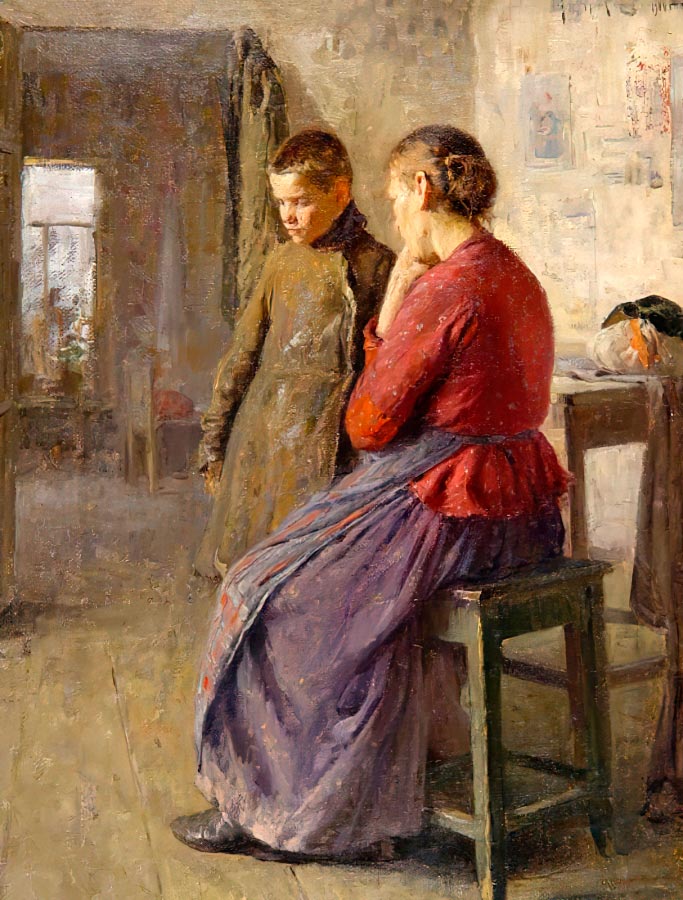 К сыну (To her son), 1900