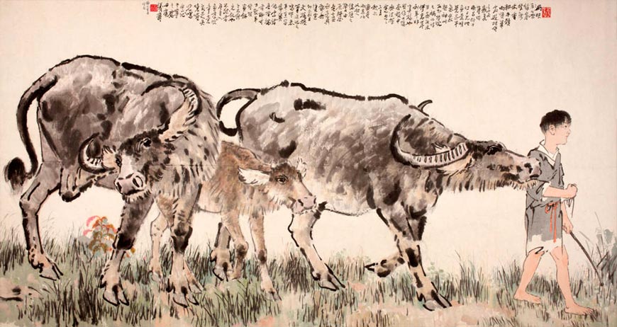 Boy with buffaloes (Мальчик с буйволами), 1931