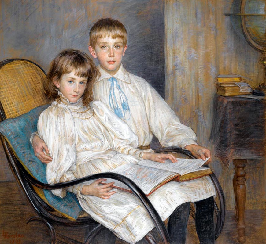 Enfants assis (Сидящие дети), 1892