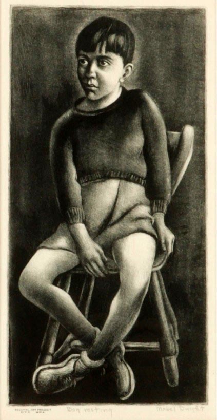 Boy Resting (Отдыхающий мальчик), 1939