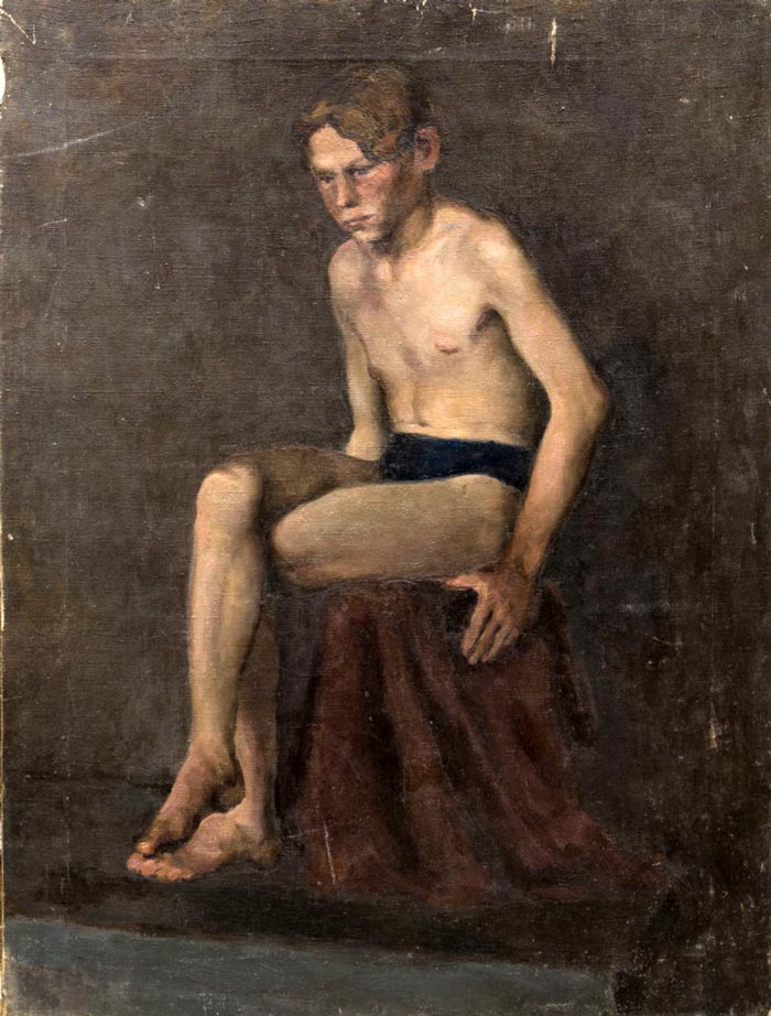 Сидящий мальчик (Sitting boy), 1940-е