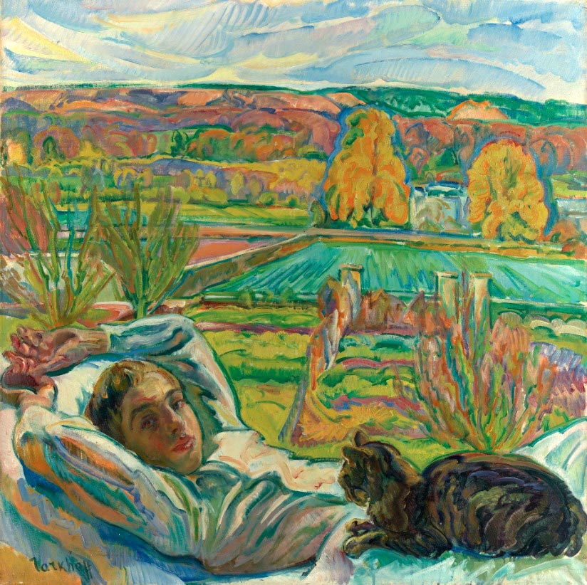 Сын художника. Отдых в саду Орсе (Son of an artist. Relax in the Orsay Garden), 1918