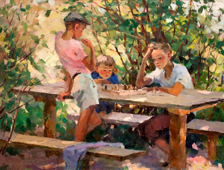 Юные шахматисты (Young chess players), 1950-е