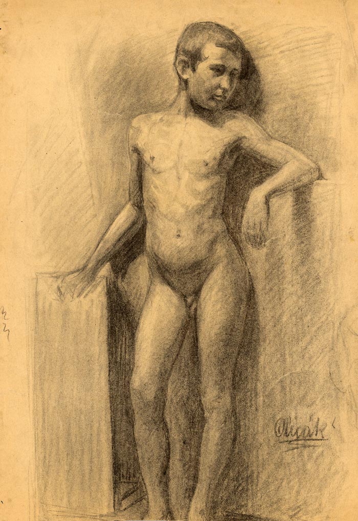 Study of Boyish Nude (Этюд мальчишеской обнаженной натуры), 1910/1920s