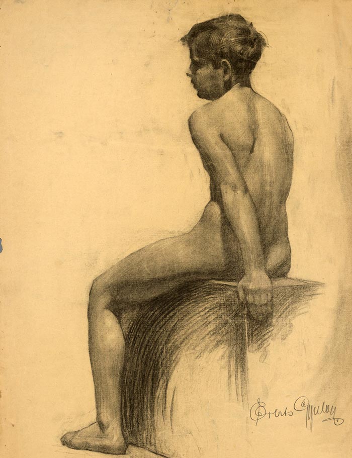 Study of a Seated Boy (Эскиз сидящего мальчика), 1910/1920s