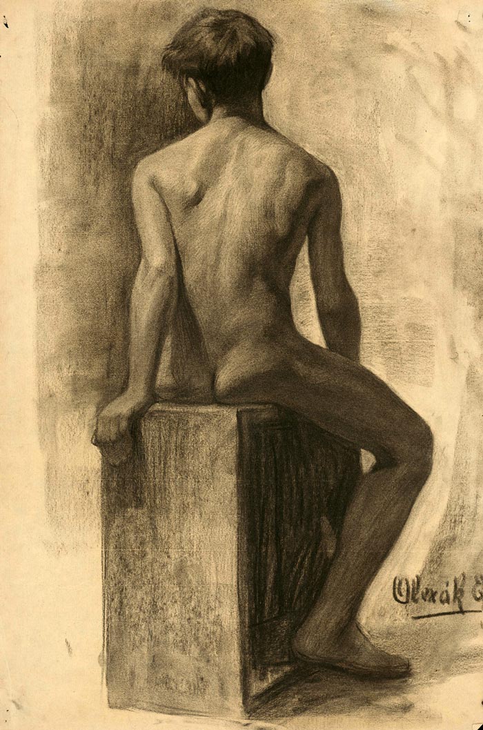 Study of a Seated Boy (Эскиз сидящего мальчика), 1910/1920s