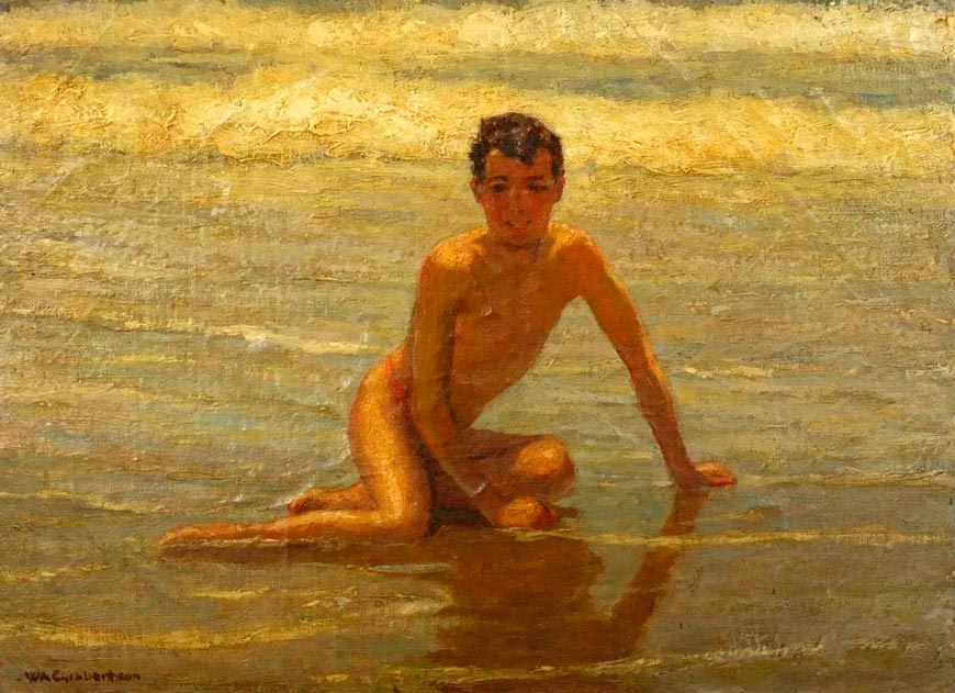 Young boy on the beach (Мальчик на пляже)