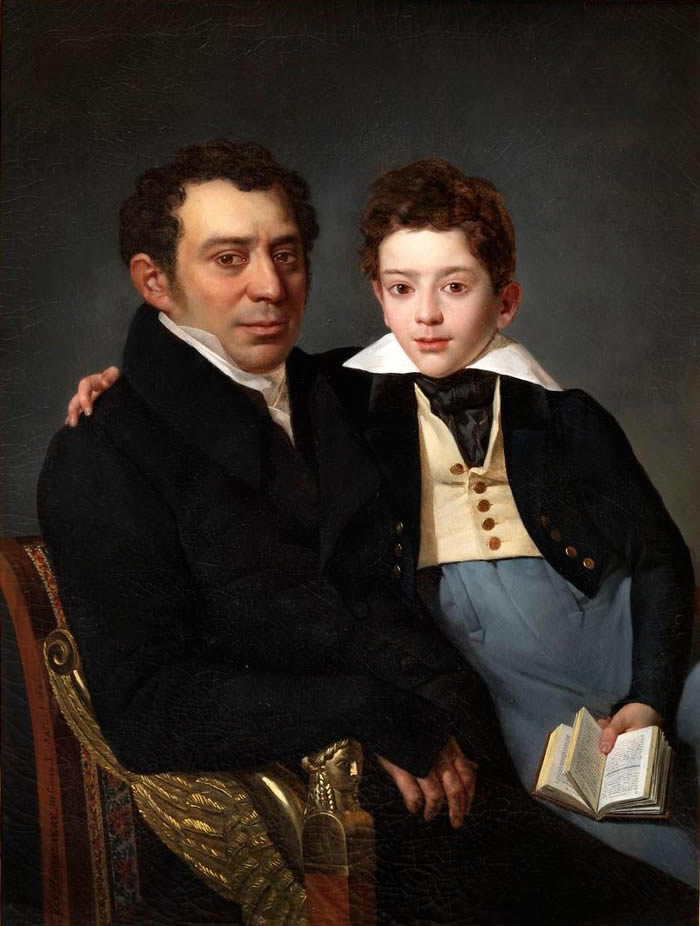 Portrait of a man with a child (Портрет мужчины и ребёнка), 1822