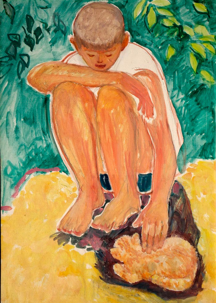 Мальчик с котёнком (Boy with kitty), 2012