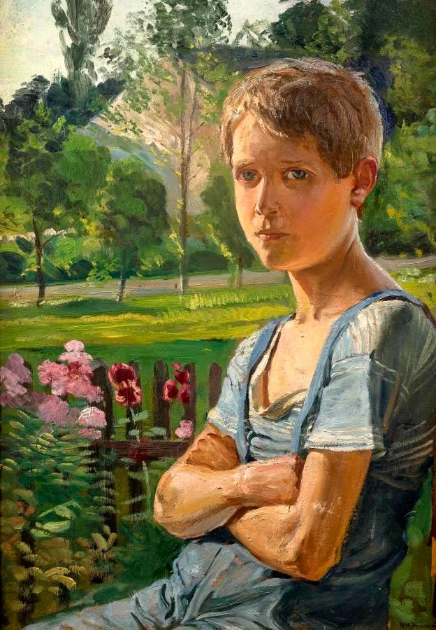 Portret chłopca / Wincenty Wodzinowski junior, Son of the Artist (Портрет мальчика / Винцент Водзиновский младший, сын художника), 1905