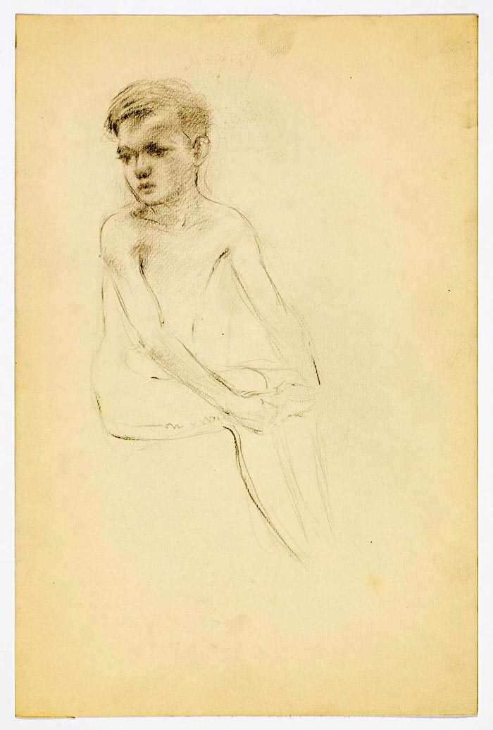 Seated Nude Boy (Сидящий голый мальчик)