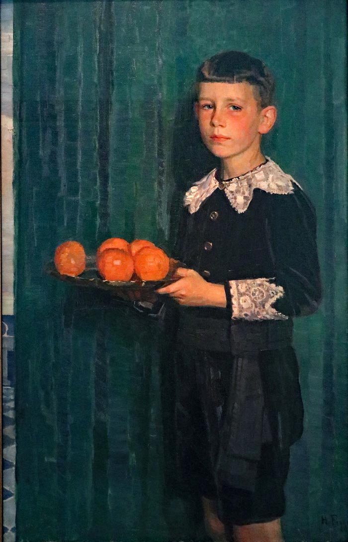 Hans Heinrich Blume mit Orangen (Ганс Генрих Блюме с апельсинами), 1922
