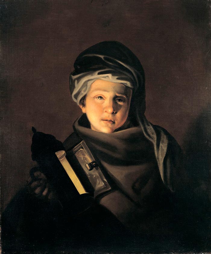 A Boy Holding a Gas Lamp (Мальчик, держащий газовую лампу)