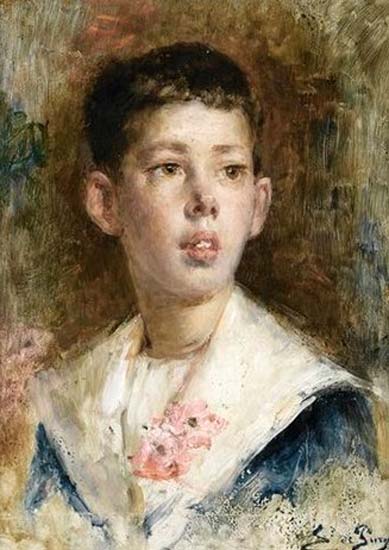 Portrait of a boy in a sailor costume (Портрет мальчика в матроске)