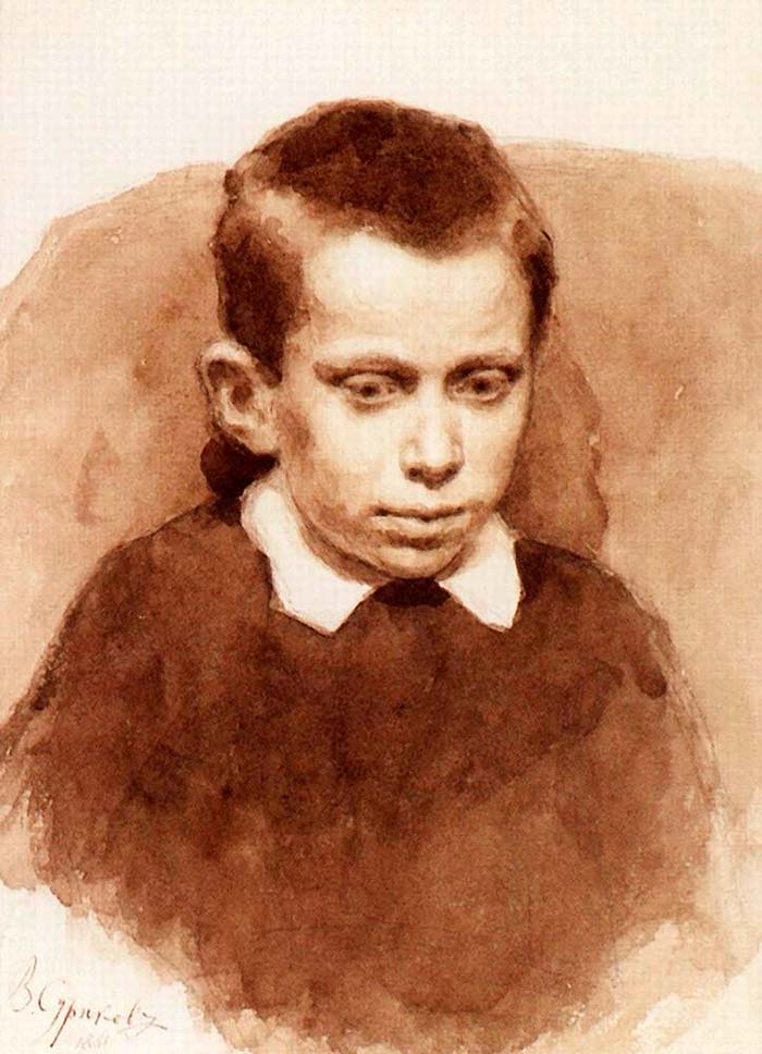 Портрет А. С. Матвеева в детстве (Portrait of Alexander Matveev as a Child), 1881