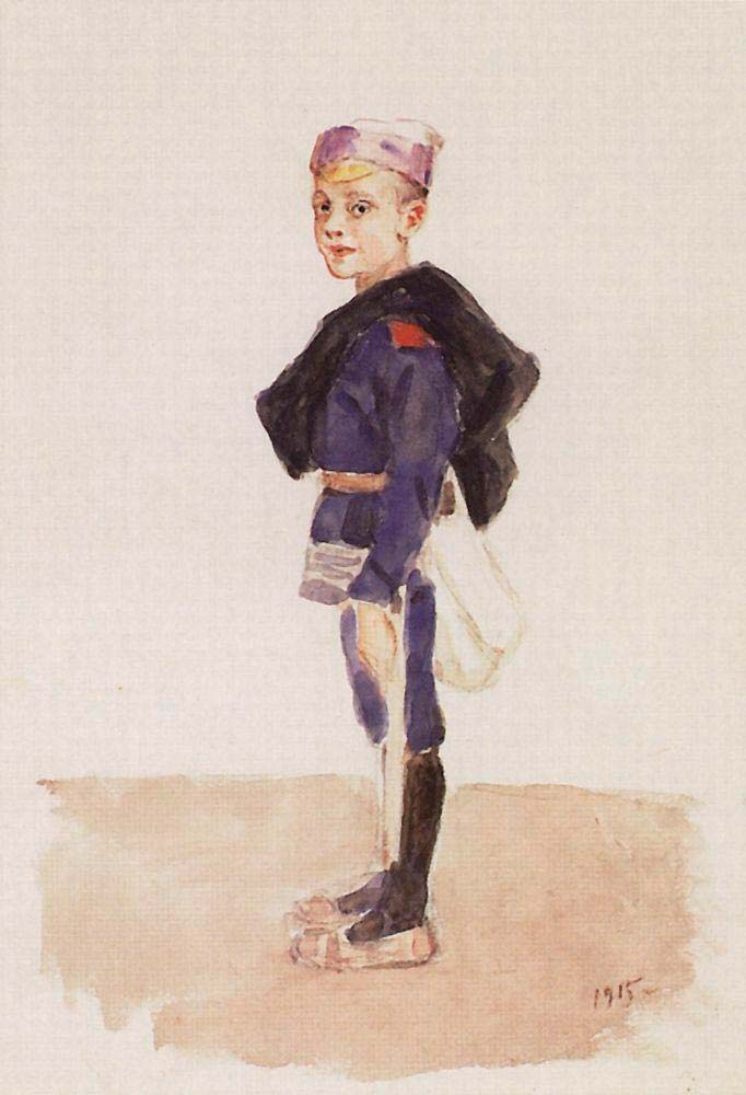 Портрет М.П.Кончаловского в детстве (Portrait of M.P. Konchalovsky as child), 1915