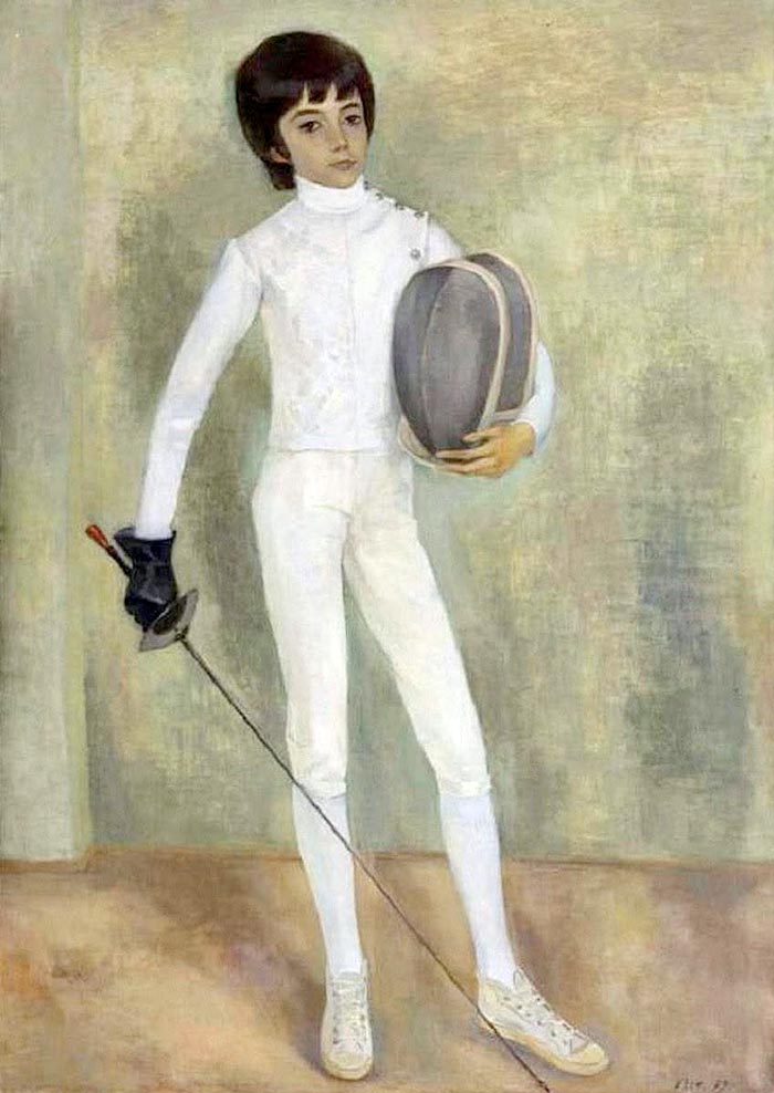Юный фехтовальщик (Young fencer), 1979