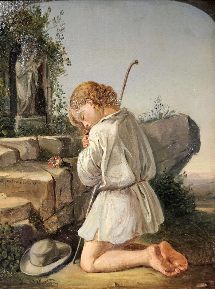 Shepherd boy at prayer (Пастушок за молитвой), 1854