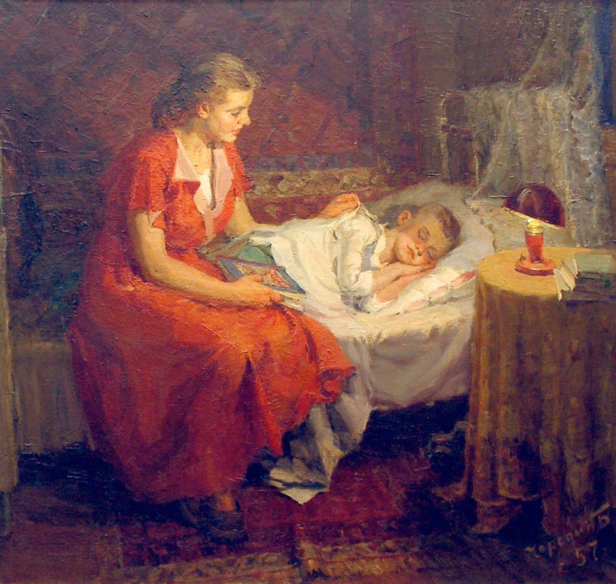 Уснул (He fell asleep), 1957