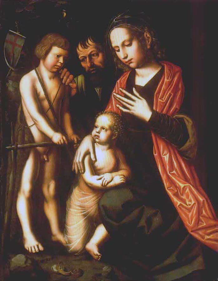 Holy Family with St.John the Baptist as a Child (Святое семейство со Св.Иоанном Крестителем в детстве), 1527