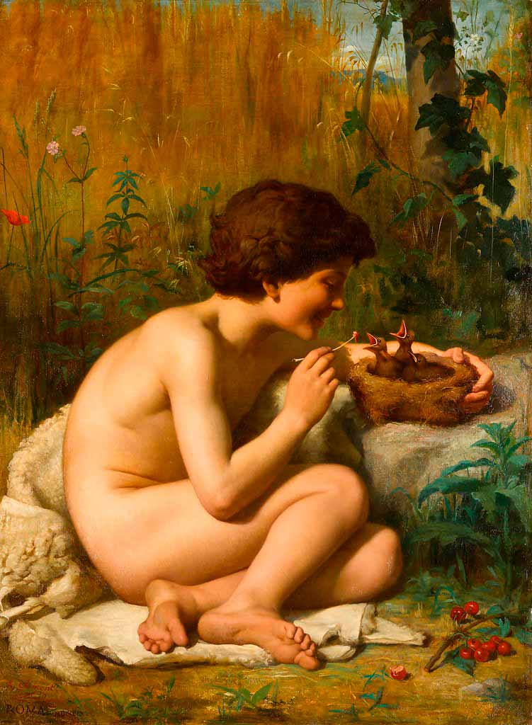 Le denicheur d`oiseaux (Наблюдающий за птенцами), 1887 