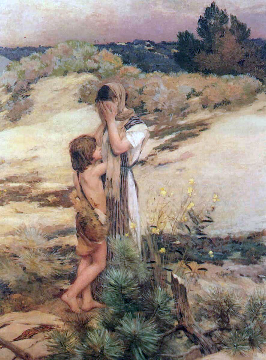 Hagar and Ishmael (Агарь и Исмаэль), exp.1880