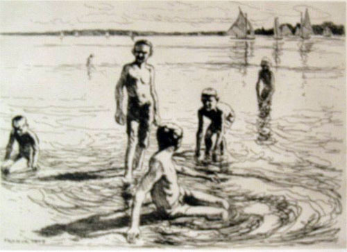 Boys at the Water (Мальчики в воде), 1917