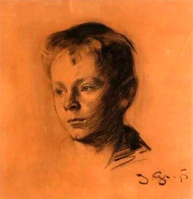 Portrait of en dreng (Портрет мальчика), 1915