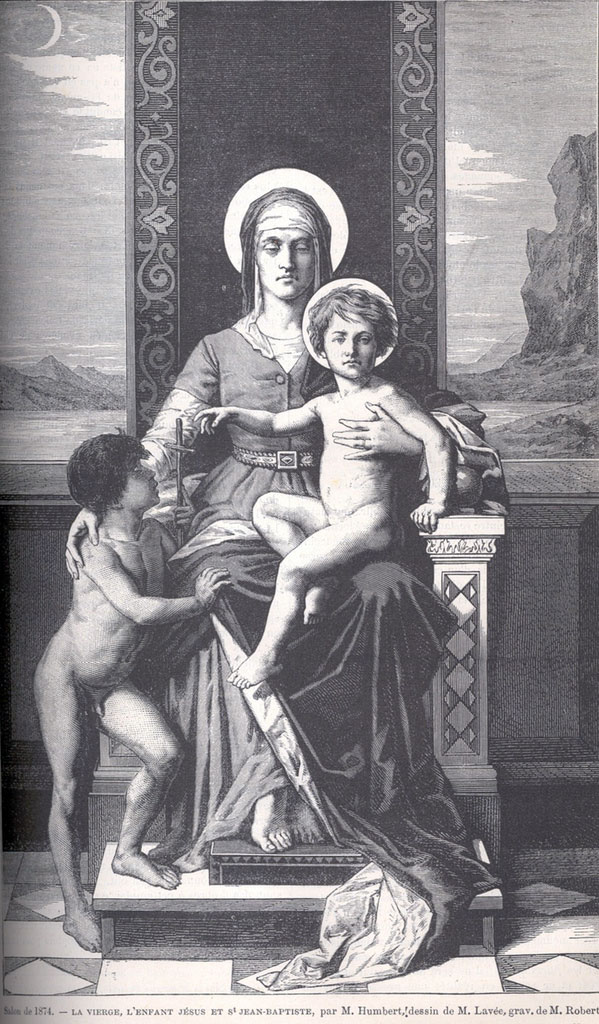 La Vierge, l'Enfant Jesus et saint Jean-Baptiste (Мадонна с младенцем Иисусом и Иоанном Крестителем), salon 1874