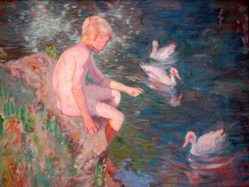 Feeding The Ducks (Кормление уток), 1920