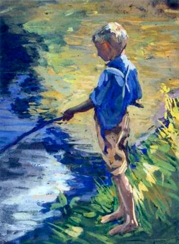 Boy Fishing (Рыбачущий мальчик)