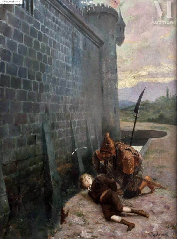 Enfant capturé au pied du château (Ребенок, пойманный у подножия замка), 1859