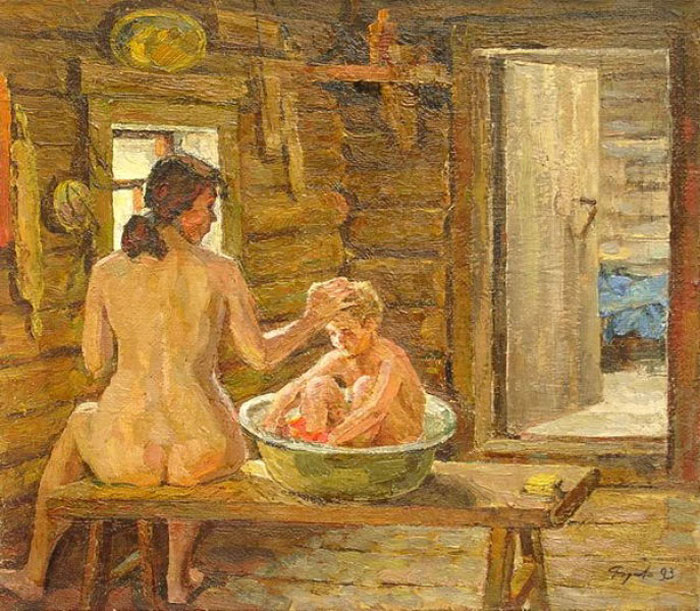 В бане (In the bath), 1993