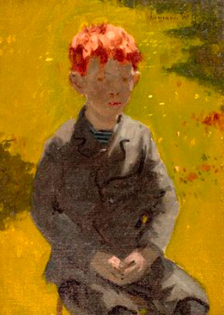 Portrait of a Boy Seated on Grass / Seated boy (Портрет мальчика, сидящего на траве / Сидящий мальчик), 1897