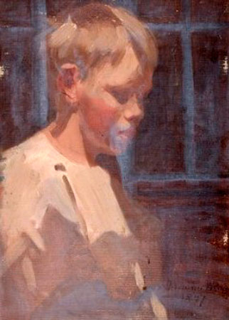 Portrait of a Boy Holding a Book (Портрет мальчика, держащего книгу), 1897