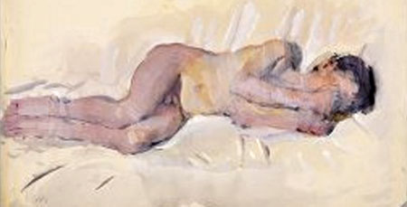 Nude Male Lying on his Side (Нагой мужчина, лежащий на боку)