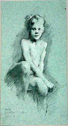 Seated Male Nude (Сидящий нагой мужчина)