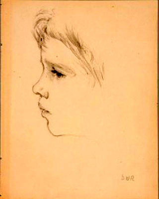 Study of a Boy in Profile (Эскиз мальчика в профиль)